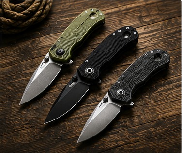 Pocket knives and folding knives available from MASHD-K